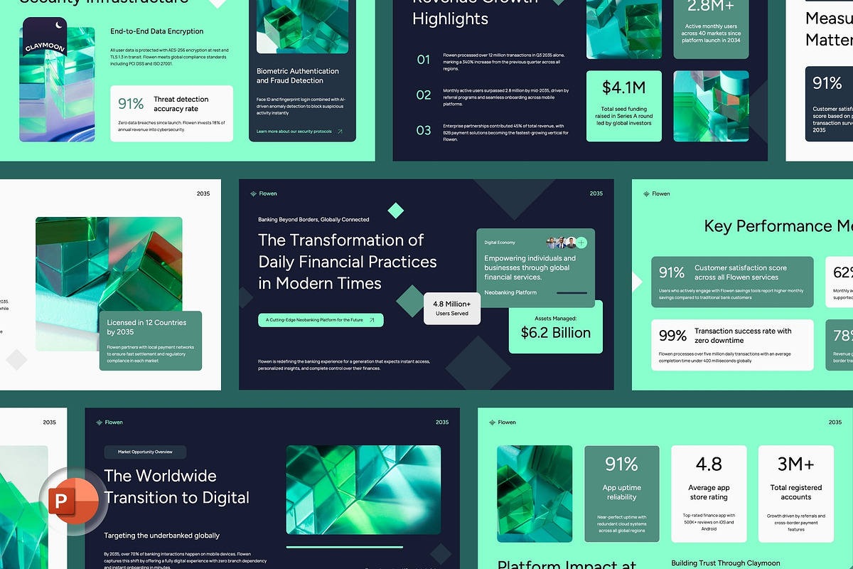 Digital Banking Pitch Deck, a Presentation Template by Claymoon Lab (Photo 2 of 7)