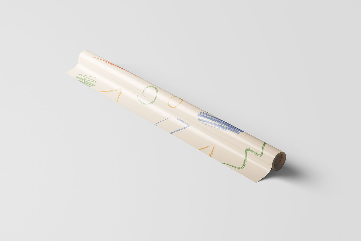 Wrapping Paper Mockup, a Packaging Mockup by Graphic Pear (Photo 2 of 8)