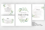 Modern Foliage Wedding Suite, an Invitation Template by Azka Creative (Thumbnail 3 of 5)