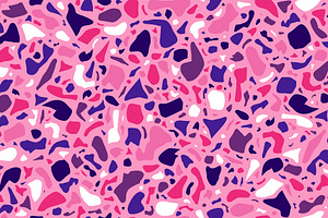 Pink Terrazzo Seamless Pattern