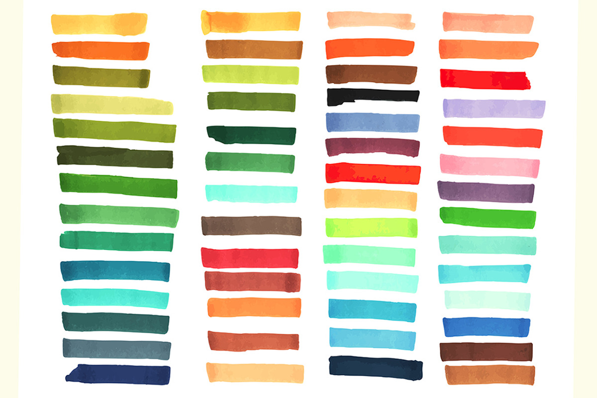 Marker brushes strokes VECTOR preview 3