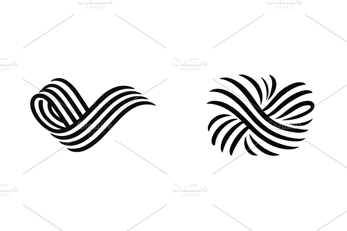 Artistic black and white lines, an Illustration by ZinetroN