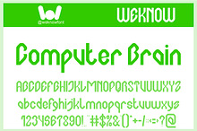 Computer Brain font