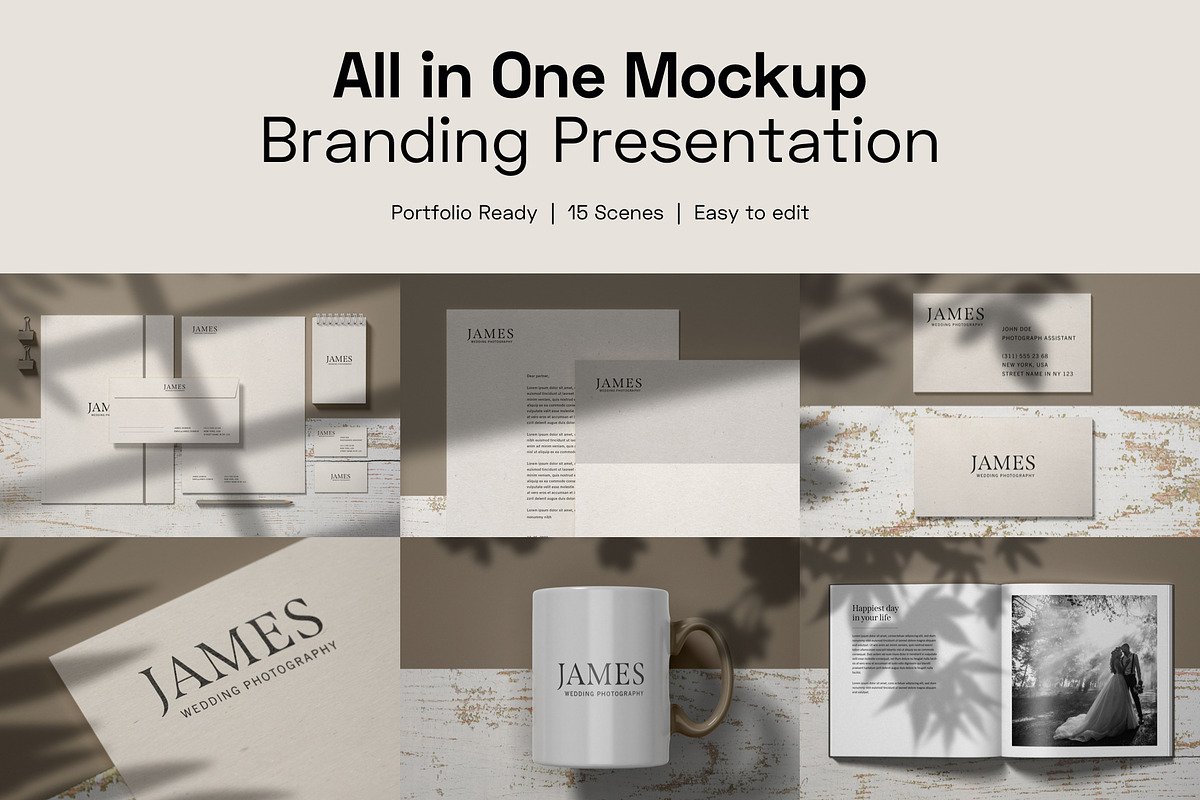 Branding and Visual Identity Mockup, a Pens & Pencil Mockup by Deeplab (Photo 1 of 19)