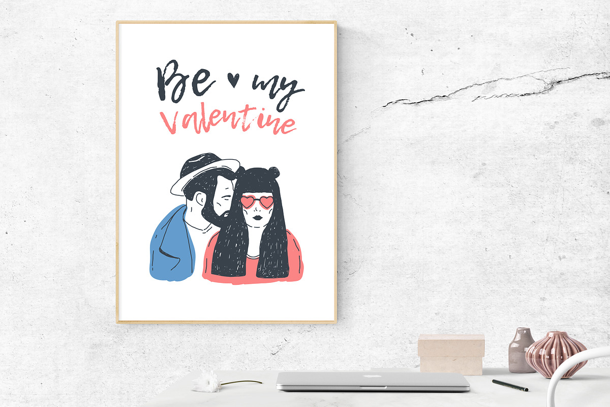 Happy Valentine's day cards set, a Decorative Illustration by Good Studio (Photo 7 of 10)