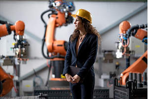 Automation female engineer with, a Person Photo by HalfPoint