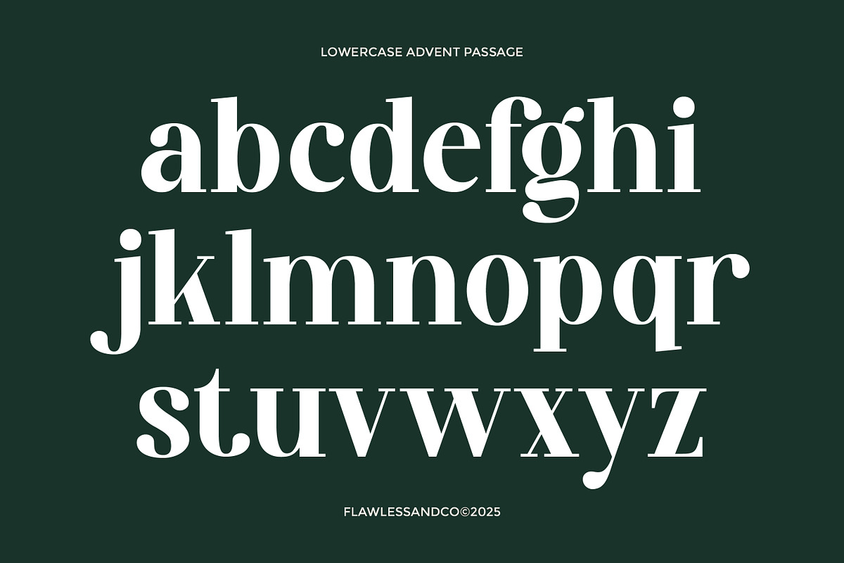 Advent Passage - Elegant Serif Font, a Serif Font by Flawless And Co (Photo 8 of 10)