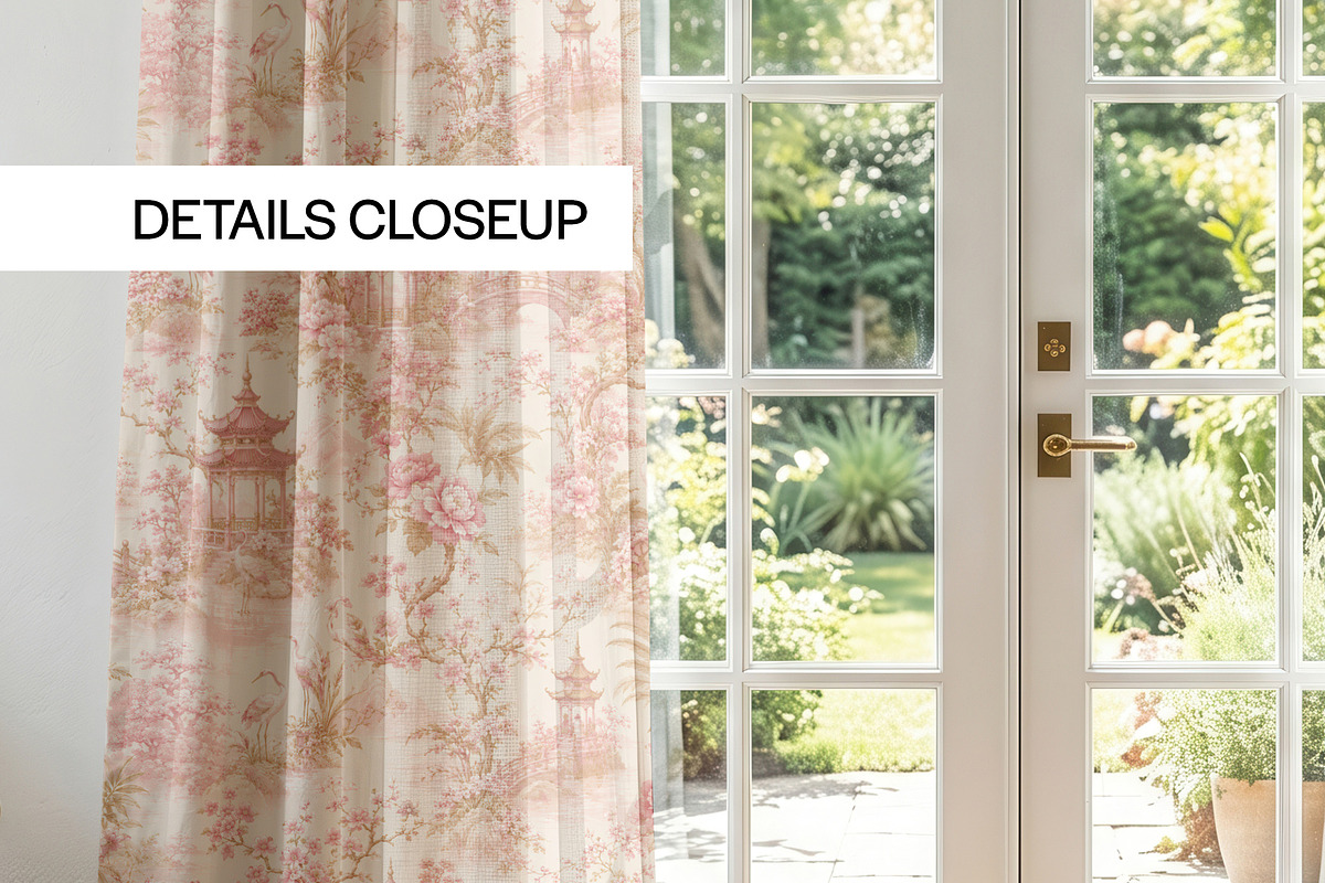 Cottagecore Curtains Mockup PSD, a Household Mockup by 1001 mockups (Photo 4 of 11)