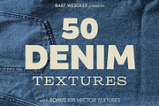 50 Denim Textures + BONUS, a Texture Illustration by Bart Wesolek (Thumbnail 1 of 7)