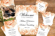 Rose gold Wedding Set, an Invitation Template by DreamsClipArt (Thumbnail 1 of 4)