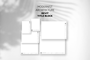 Modernist Architect Title Block, a Presentation Template by yesitisprintable (Thumbnail 5 of 6)