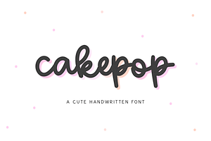 Cakepop Handwritten Script Font