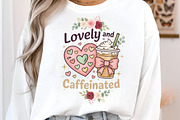 Lovely & Caffeinated Png, Caffeinate, an Illustration by Designking (Thumbnail 3 of 6)