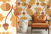 Pine cones & acorns Clipart patterns, a Seasonal Illustration by Carpet Tapete Pretzel (Thumbnail 9 of 13)