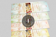 Musical Concert Ticket Template, a Templates & Theme by Godserv Designs (Thumbnail 2 of 2)