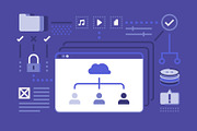 Cloud Storage Illustration, a Graphic by Wilsonkjc (Thumbnail 4 of 5)