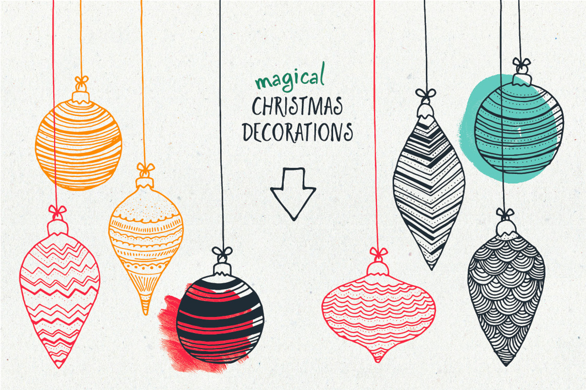 HandDrawn Christmas Workshop, a Decorative Illustration by Vitek Graphic (Photo 3 of 4)