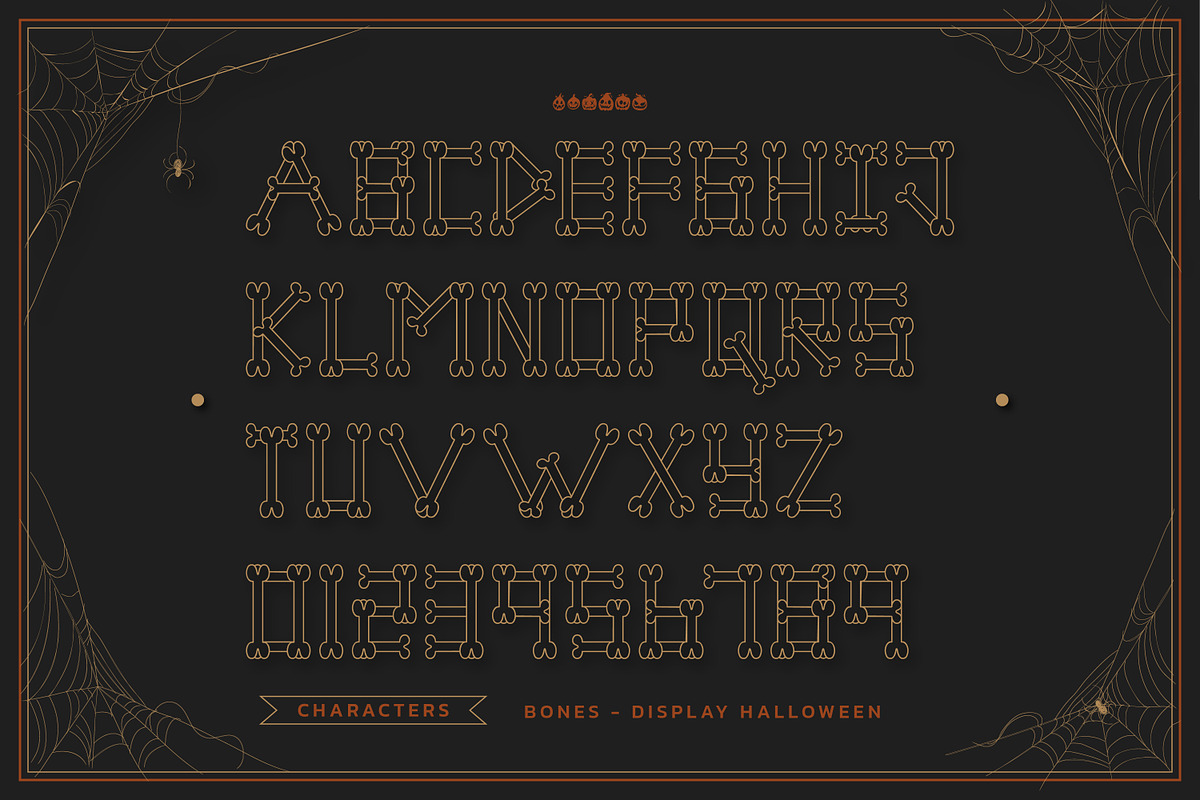 Bones Halloween Display Font, a Serif Font by infernostudio3 (Photo 8 of 11)