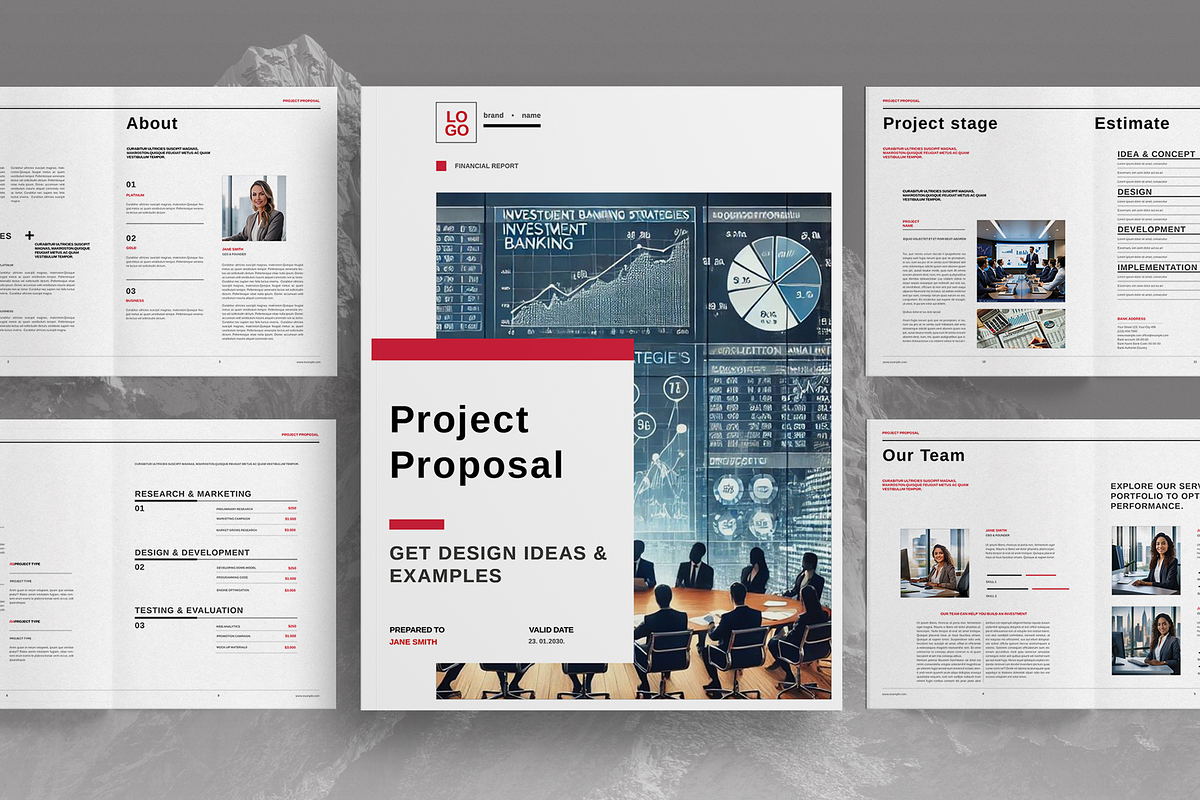 Project Proposal Brochure Template, a Brochure Template by Boris Cupac ...