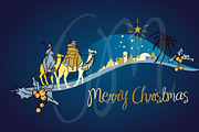 Nativity scene, Wise Men, star, an Illustration by GraphicMarket (Thumbnail 2 of 5)