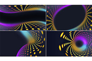 12 Dark Futuristic Dot Backgrounds, a Background Graphic by BazziBa♥ (Thumbnail 4 of 4)