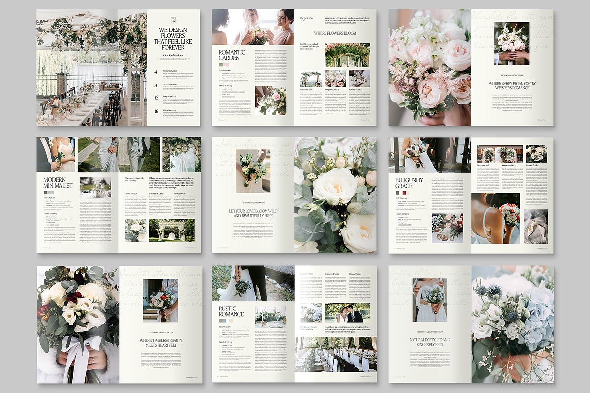 Wedding Florist Brochure Template, a Brochure Template by BrandPacks (Photo 2 of 5)