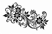 Vintage Flower Ornament Set, an Illustration by Creativeshirt (Thumbnail 2 of 21)