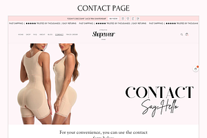 Pink Shopify Theme Selling Shapewear