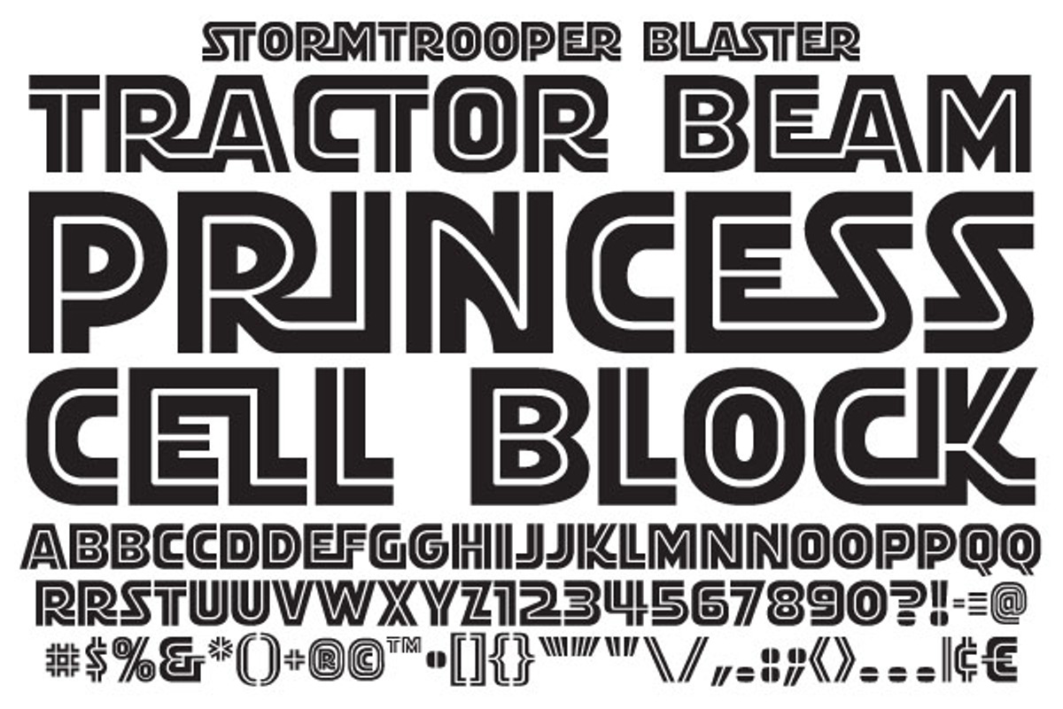 Stormtrooper - interlocking sci-fi, a Font by Comicraft Fonts (Photo 4 of 5)