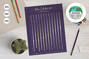 2027 Moon Calendar Portrait Northern, a Poster Template by insemar (Thumbnail 1 of 4)