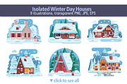 Winter Cozy House Collection, an Illustration by Alex Krugli (Thumbnail 3 of 11)