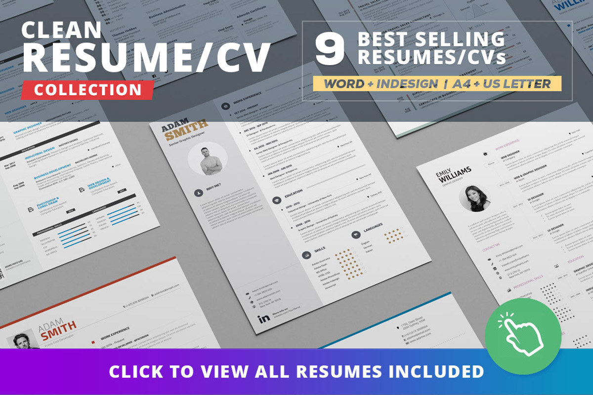 Entire Shop - Resume/Cv Bundle, a Resume Template by TheResumeCreator (Photo 3 of 7)