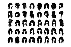 Woman different hairstyles, an Object Illustration by Onyx