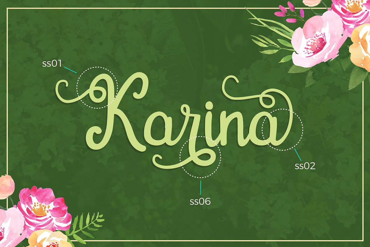 Gardena Script Font preview 6