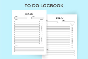 To Do List KDP Interior Log Book