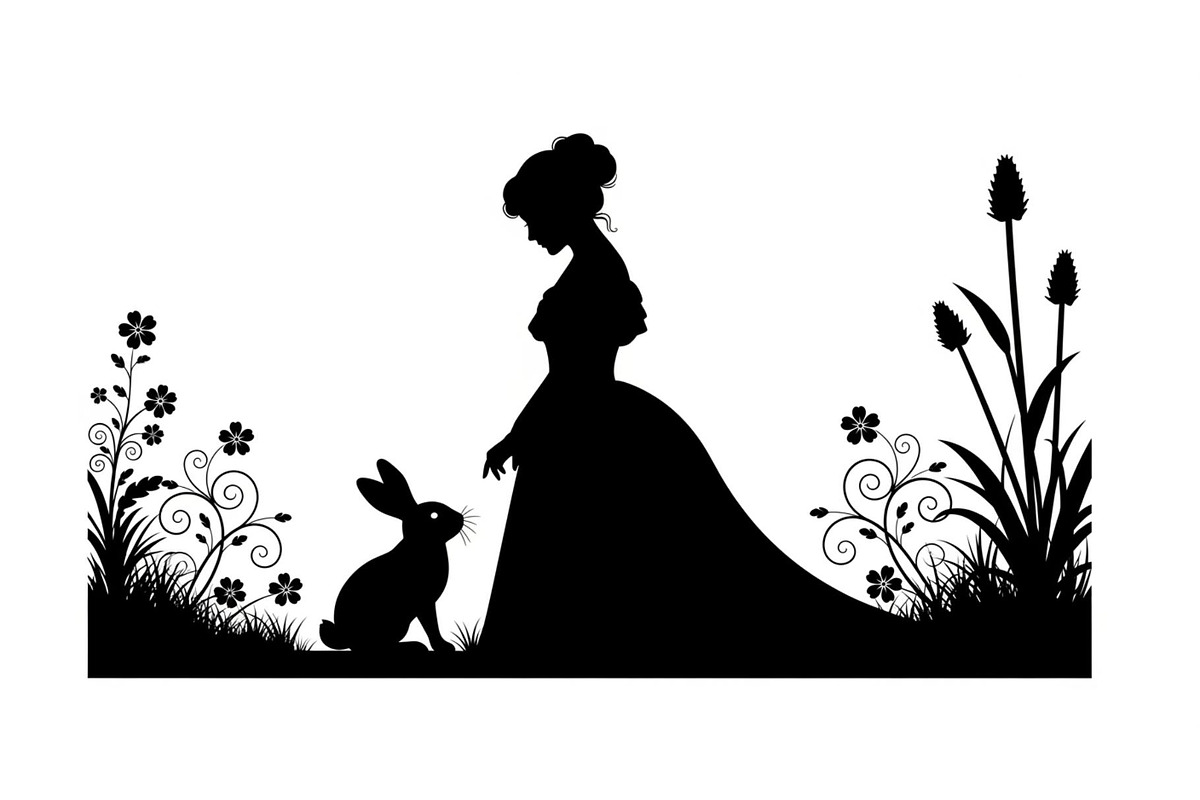 Garden Bunny Silhouette Bundle, an Illustration by jahid234 (Photo 39 of 48)