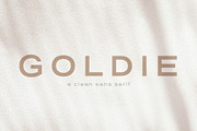 Goldie | A Clean Quotable Sans, a Sans Serif Font by Blythe Green (Thumbnail 1 of 11)