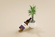 7 in 1 Amber Glass Cosmetic Bundle, a Cups & Container Mockup by pmvch (Thumbnail 42 of 106)