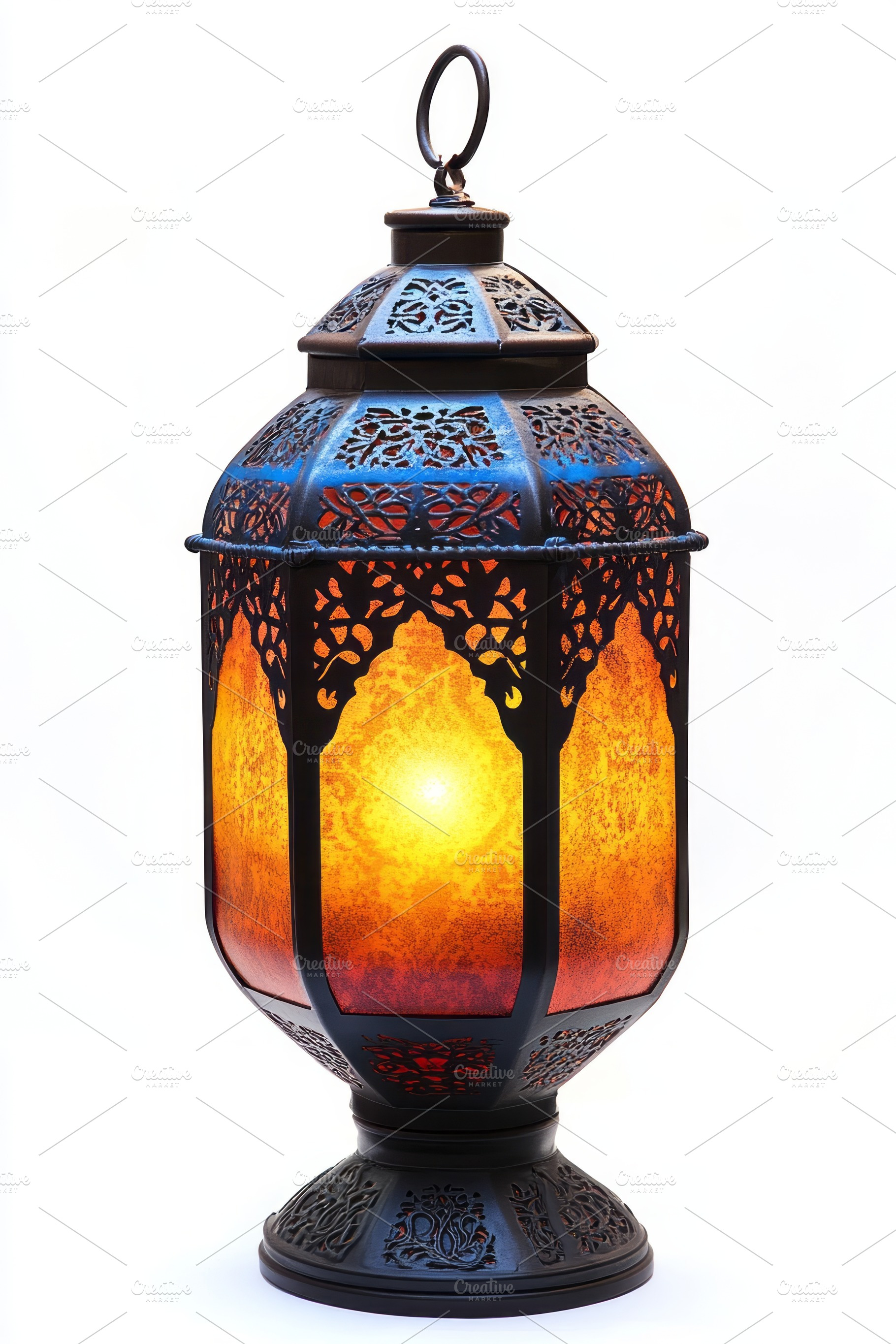 Intricate ornate lantern showcasing warm amber and gold hues, perfect for creat, a Background Photo by ImageMir