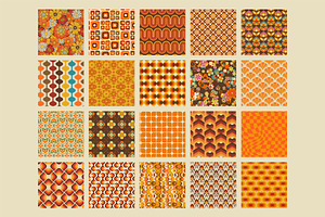 70s Seamless Patterns Collection