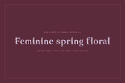 Feminine Spring Floral Display, a Sans Serif Font by Gookkis Studio (Thumbnail 1 of 13)