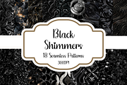 Black Shimmers Seamless Patterns, a Pattern Graphic by PrintablesByFranklyn (Thumbnail 1 of 4)