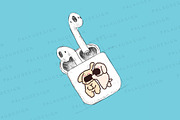 Cute Kawaii Dogs Couples Love, an Animal Illustration by Palau (Thumbnail 7 of 12)