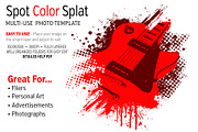 Spot Color Splat Photo Template, a Layer Style Add-On by potterDesigns (Thumbnail 1 of 5)