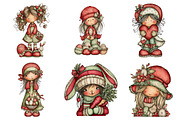 Whimsical Easter Girl Clipart, an Illustration by designcity5 (Thumbnail 3 of 5)