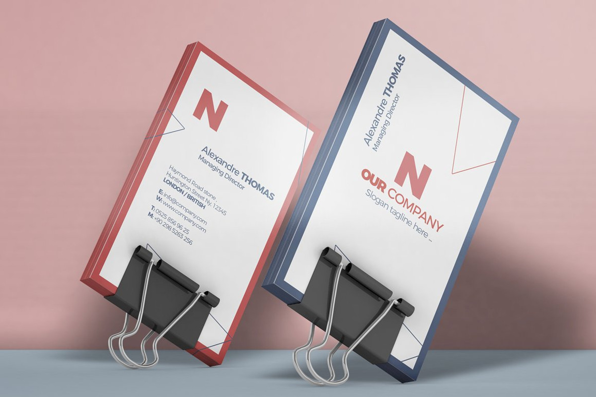 Business Card Mockup Bundle, a Print Template by Nevada63 (Photo 7 of 18)