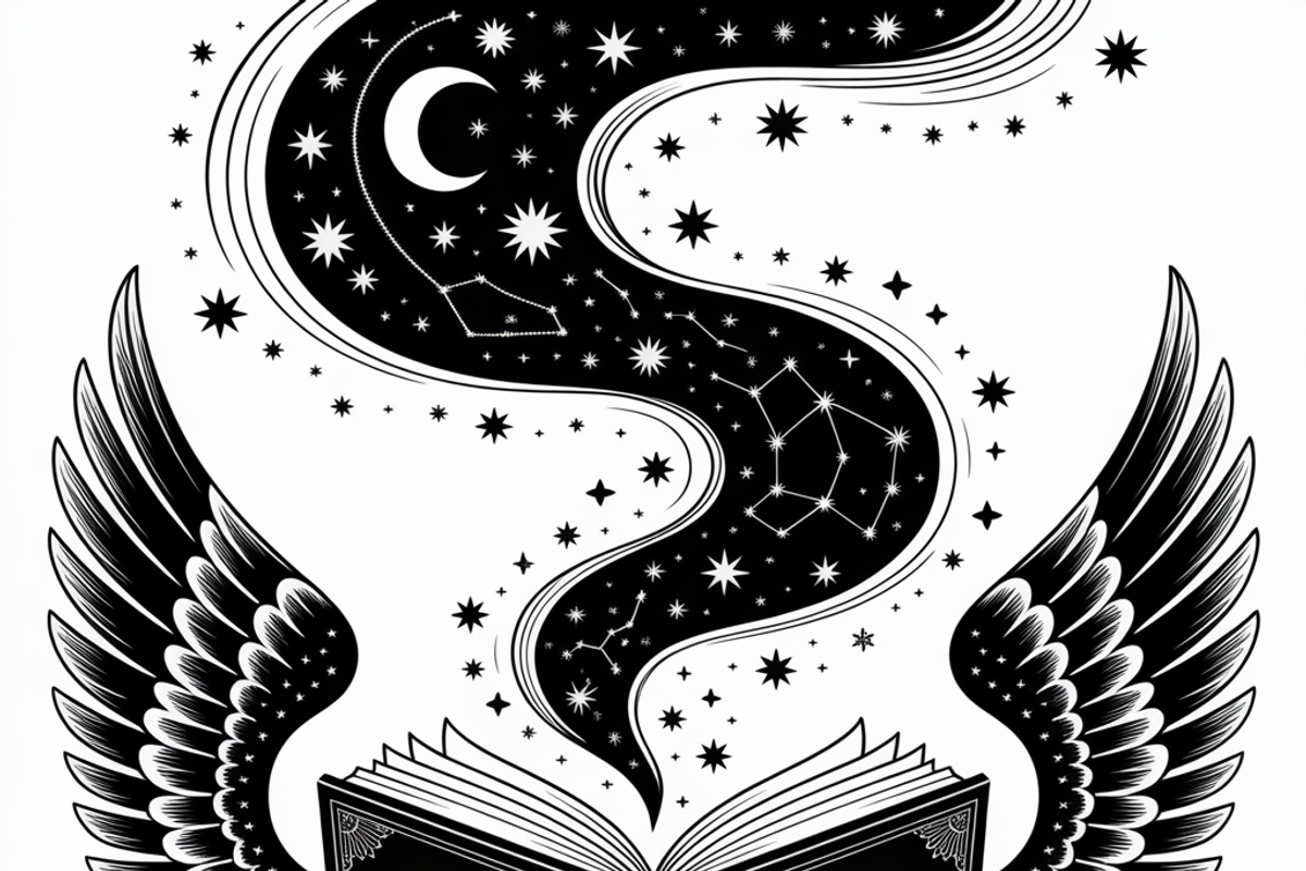 silhouette of a witch’s spellbook, an Illustration by Amazin_art (Photo 5 of 20)