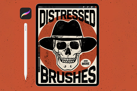 Distressed Brushes For Procreate