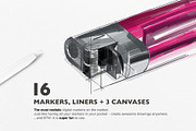 Procreate Alcohol Markers & Papers, a Brush Add-On by RadekBroz (Thumbnail 2 of 8)