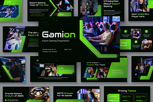 Gamion Esport Gaming Powerpoint, a Presentation Template by kerismaker